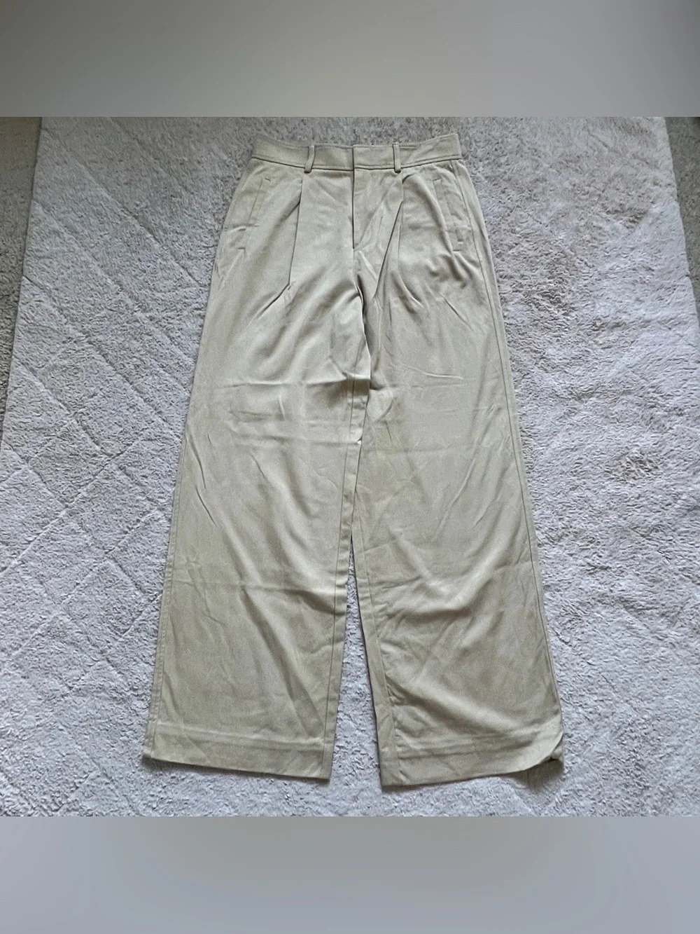Everlane High‎ Rise Wide Leg Pants Preppy Minimalist Office Capsule Travel Sz 6R